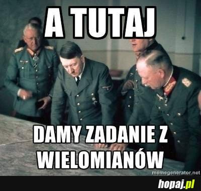 zadanie z wielomianów