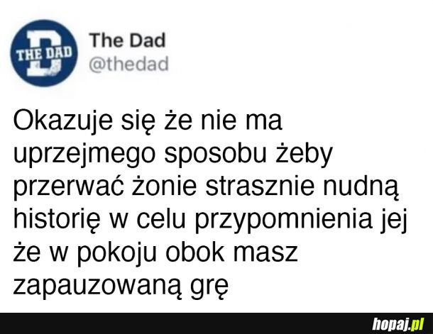 A nie możesz zapauzować