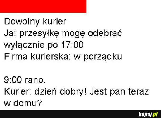 Pech do kurierów