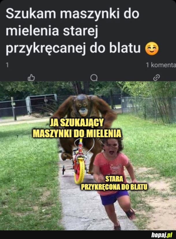 Stara przykręcona do blatu.