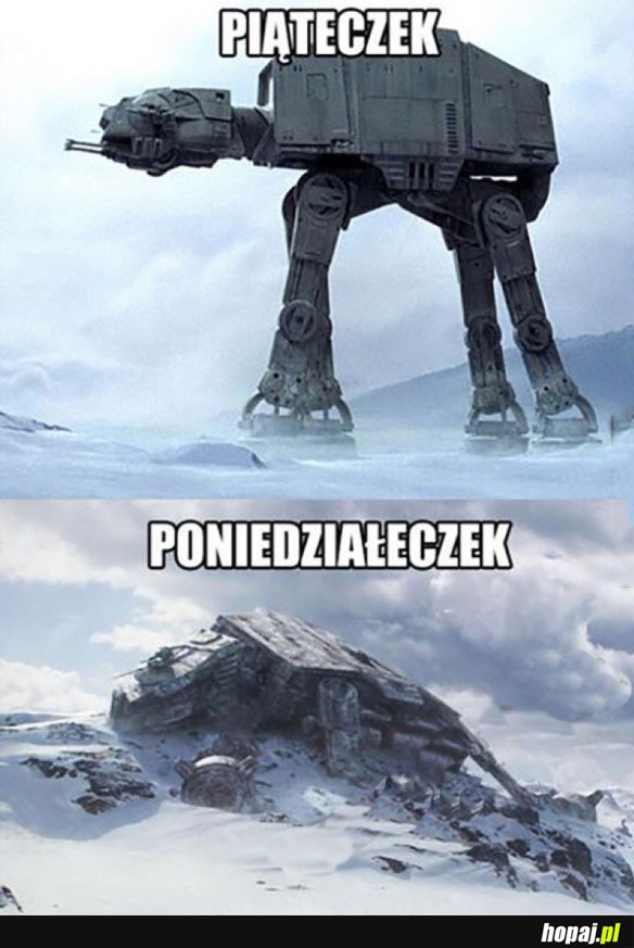 PIĄTEK VS PONIEDZIAŁEK 