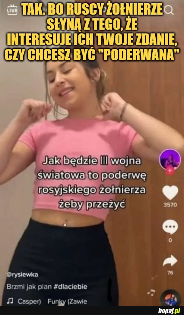 Ruscy żołnierze raczej nie pytają o zgodę. 