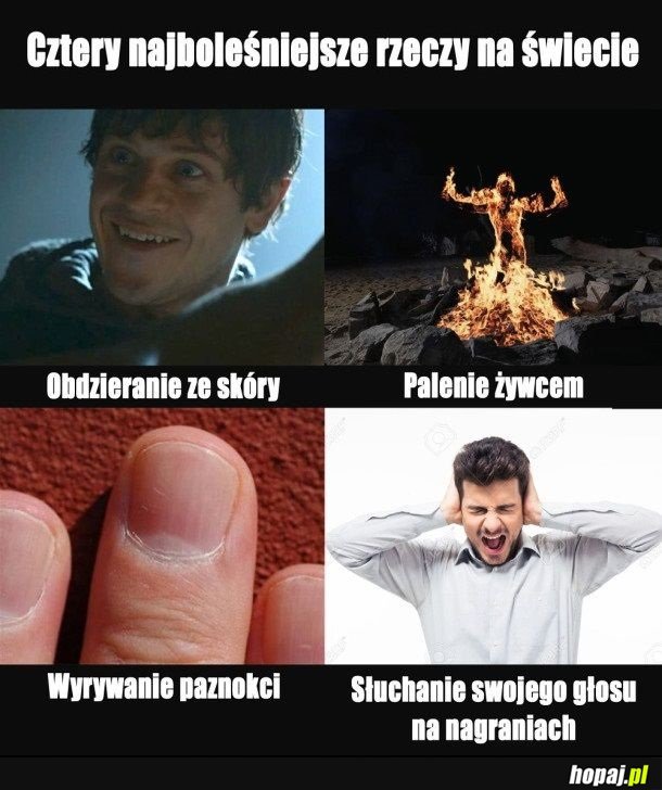 Najboleśniejsze rzeczy na świecie