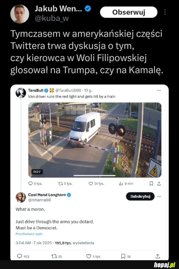 Dyskusja wokół koszmaru na torach