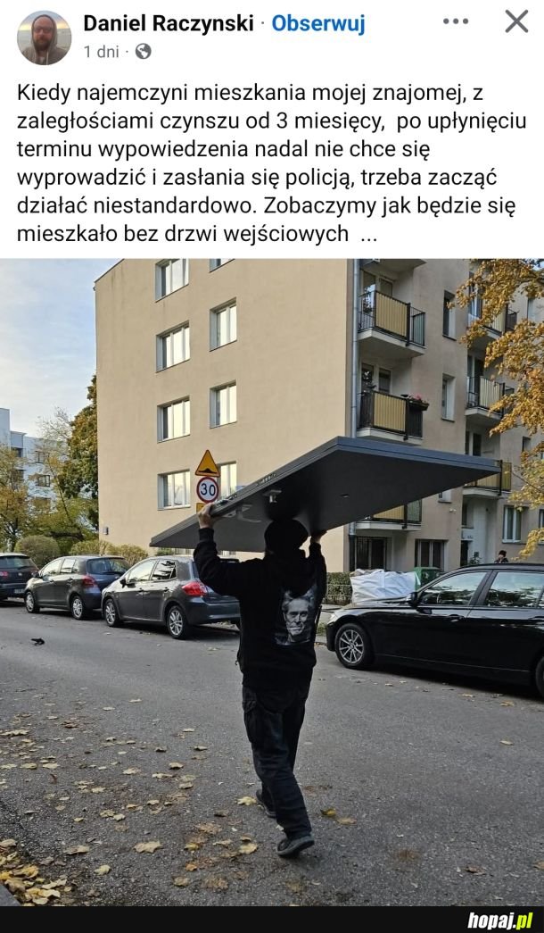 To jest chore, że nie można pozbyć się że swojego mieszkania niechcianych lokatorów...