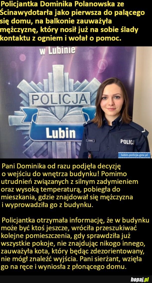 Ogromny szacunek dla tej policjantki