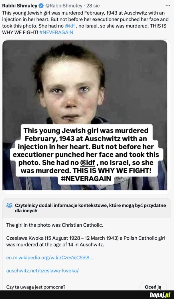 I tak właśnie Żydzi nieustannie fałszują historię