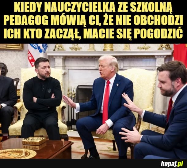 Nie obchodzi mnie, kto zaczął. 