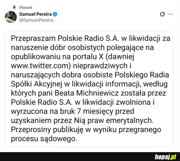 Najkrótszy dowcip świata. Samuel Pereira dziennikarz.