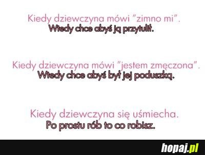 Kiedy dziewczyna mówi...