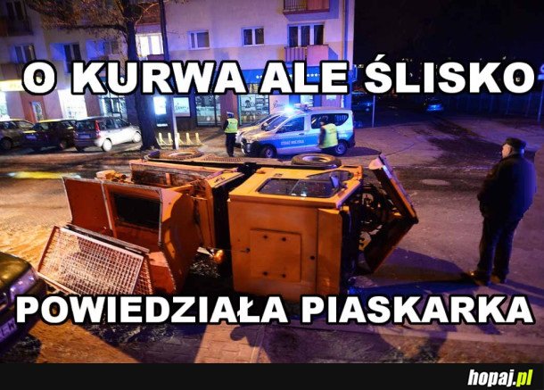 WYPADEK PIASKARKI