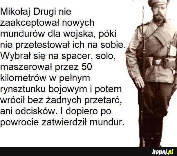 O żołdaków trzeba dbać