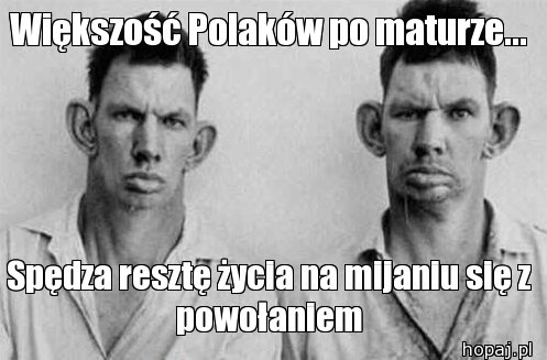 Większość Polaków po maturze...