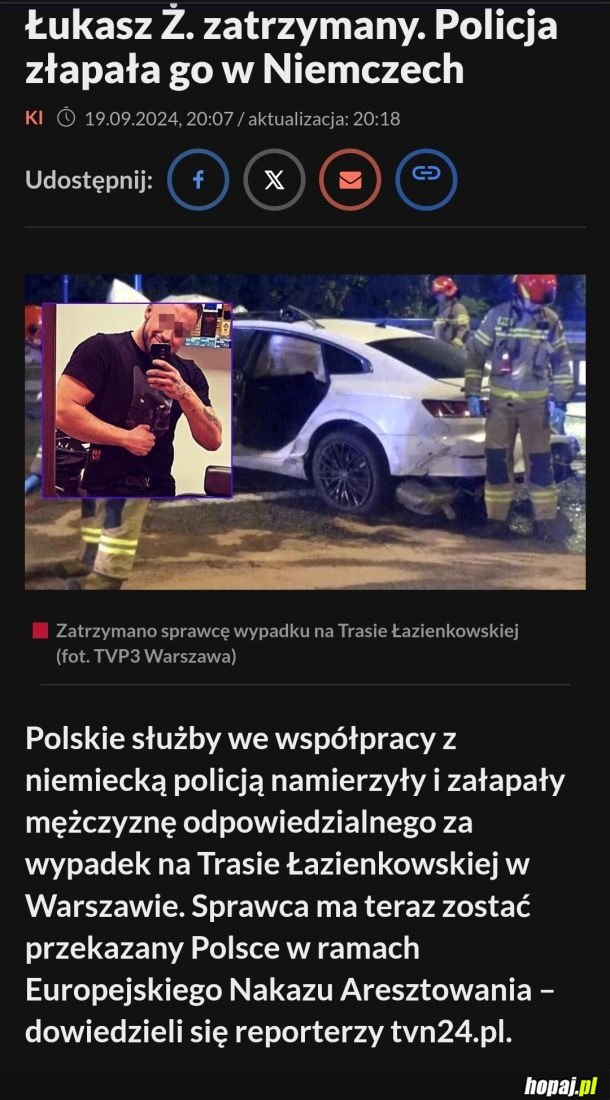 Za wolno uciekał.