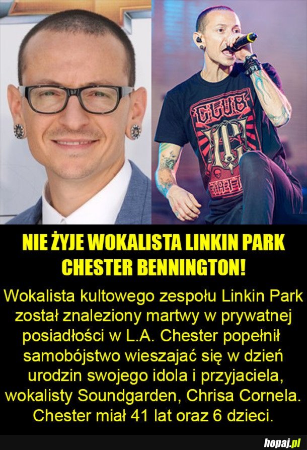 SMUTNA WIADOMOŚĆ DLA FANÓW LINKIN PARK!