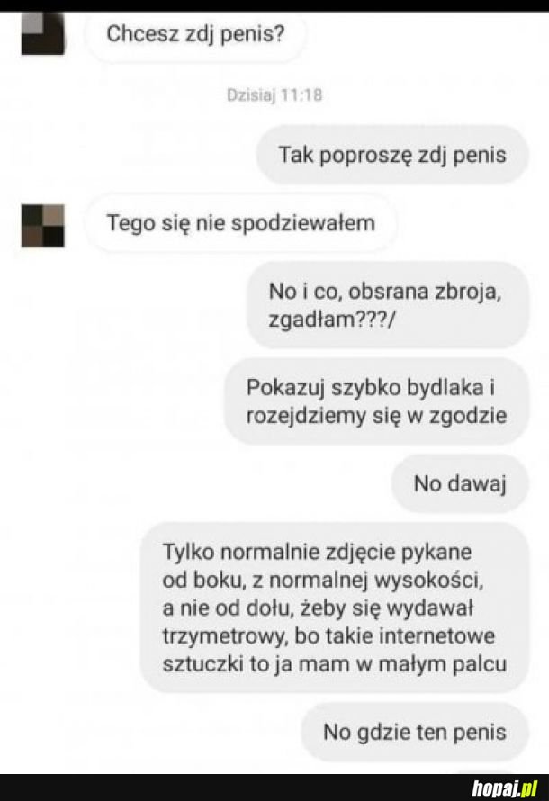 Tak go zaskoczyła, że się nie pozbierał