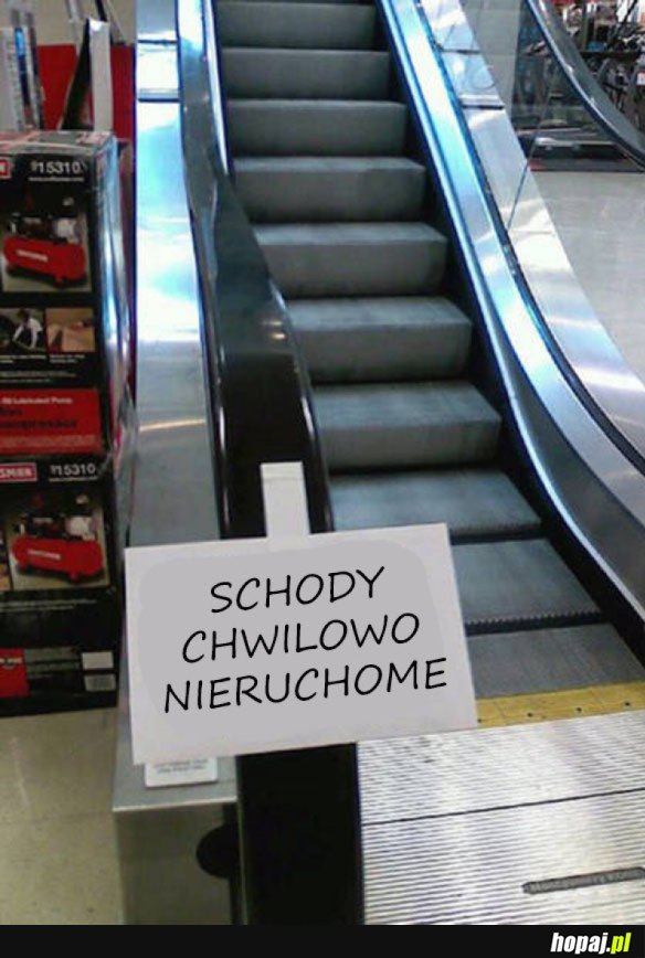 Schody się zepsuły