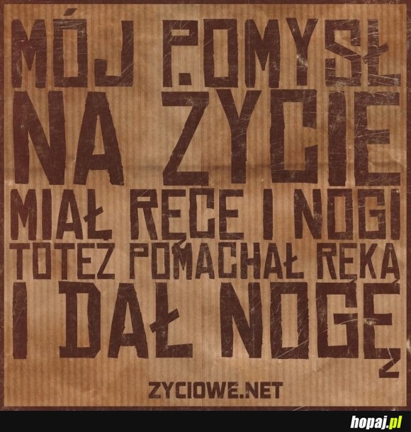 Mój pomysł na życie