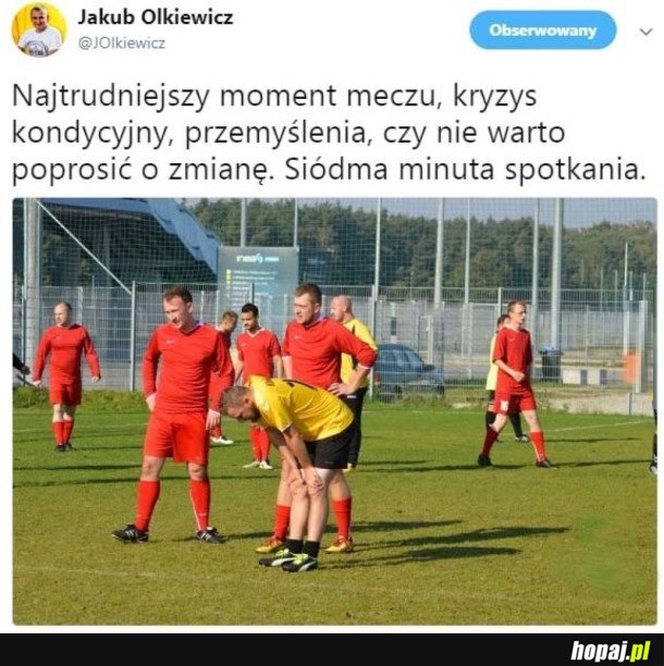 ZMĘCZONY ZAWODNIK