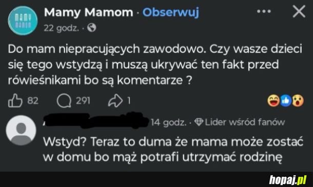 Mamy niepracujące