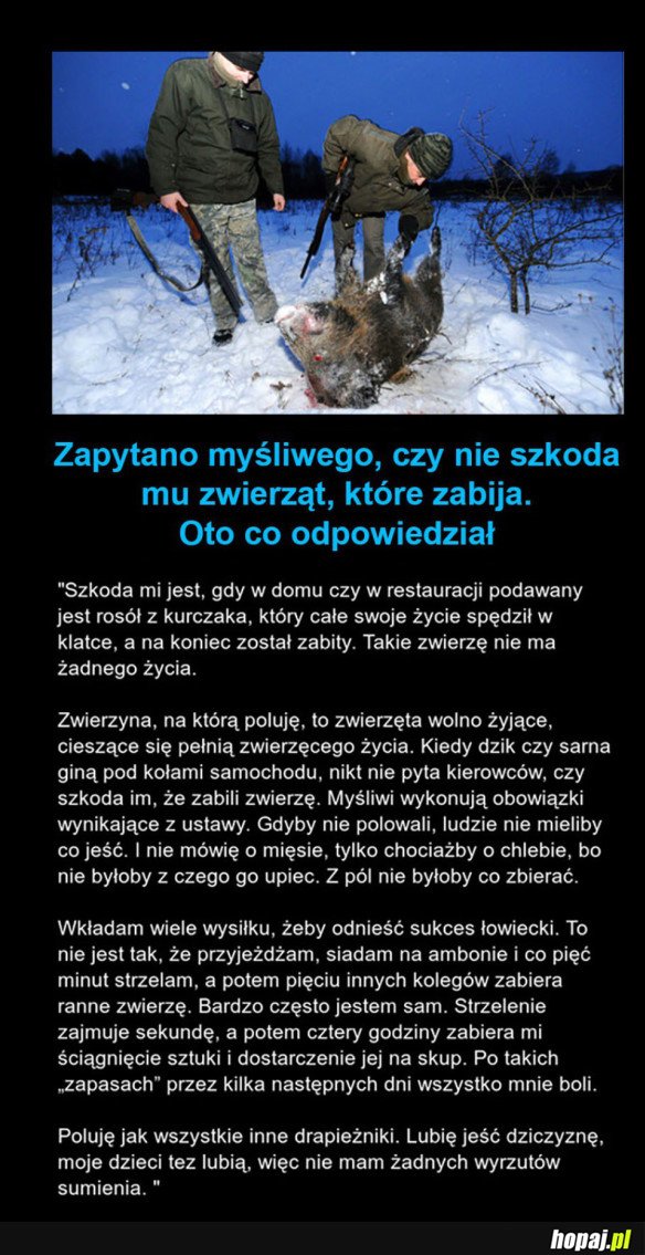 SZCZERY MYŚLIWY