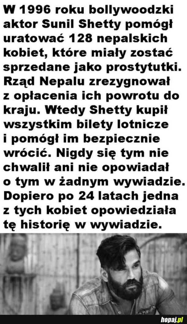 Zrobil to z dobroci serca