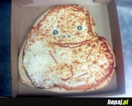 Forever alone pizza