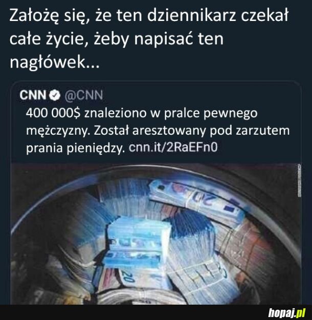 Czekał na to całe życie