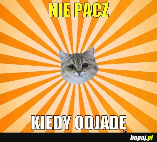 Nie pacz kiedy odjadę