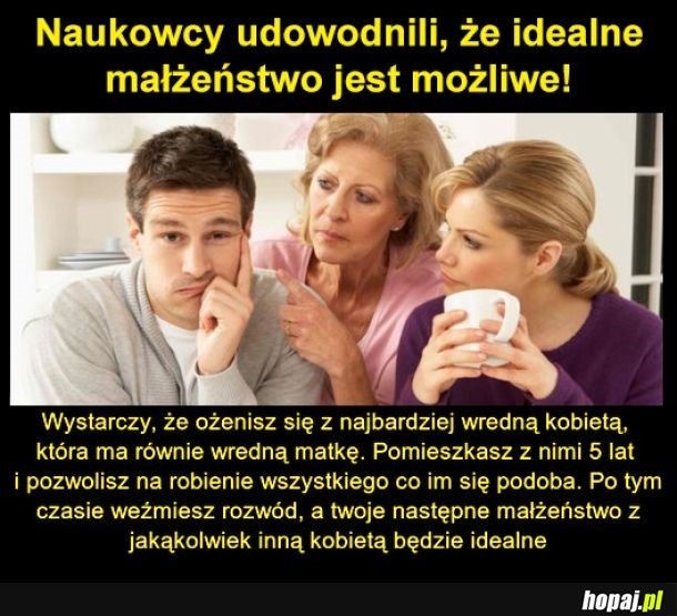 Przepis na idealne małżeństwo