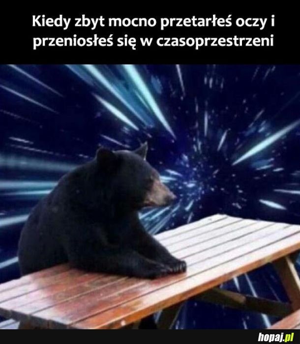 Przecieranie oczu 