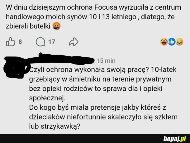 Wtedy gówniane moze miec pretensje sam do siebie, to logiczne