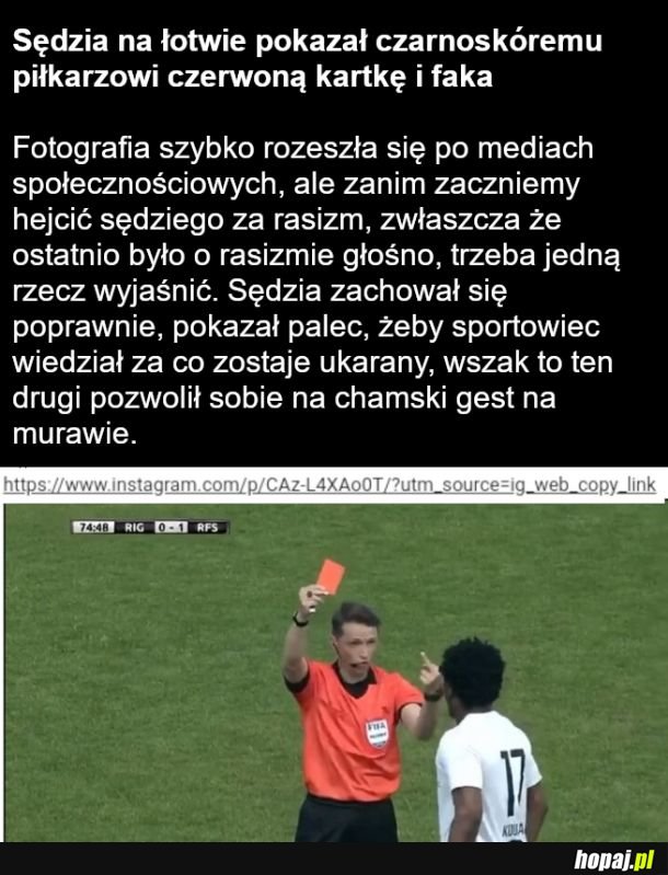 Przeczytaj tekst - niesportowe zachowanie