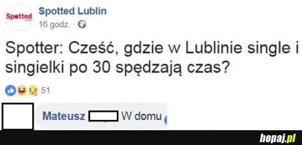 Gdzie w Lublinie single i singielki po 30 spędzają czas?