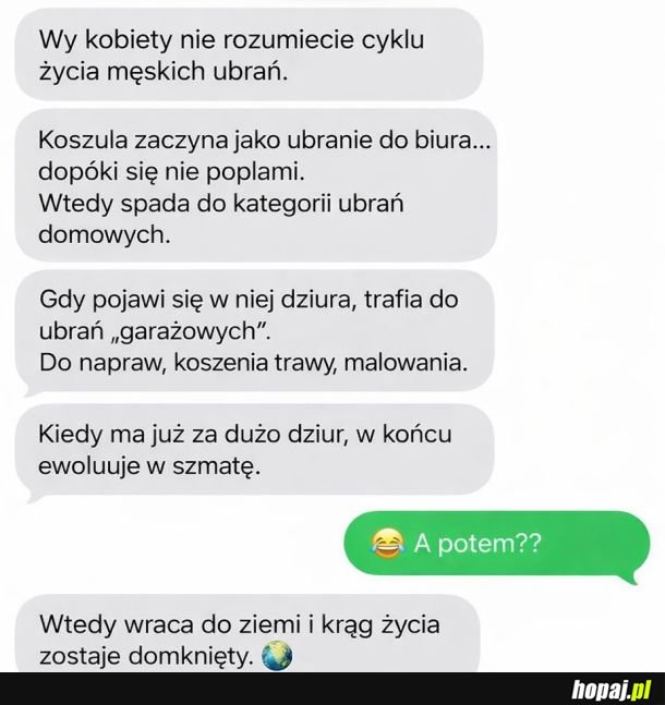 Ewolucja koszuli