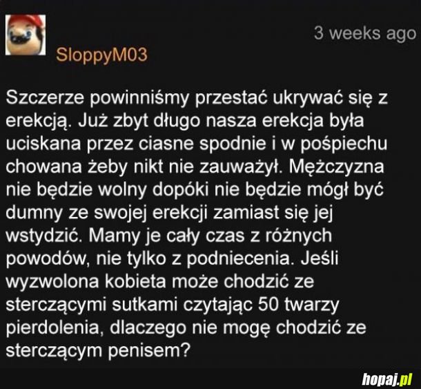 Czas przestać się ukrywać