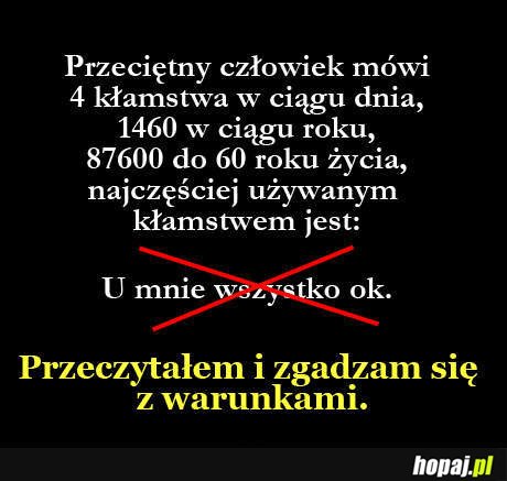 Przeciętny człowiek...