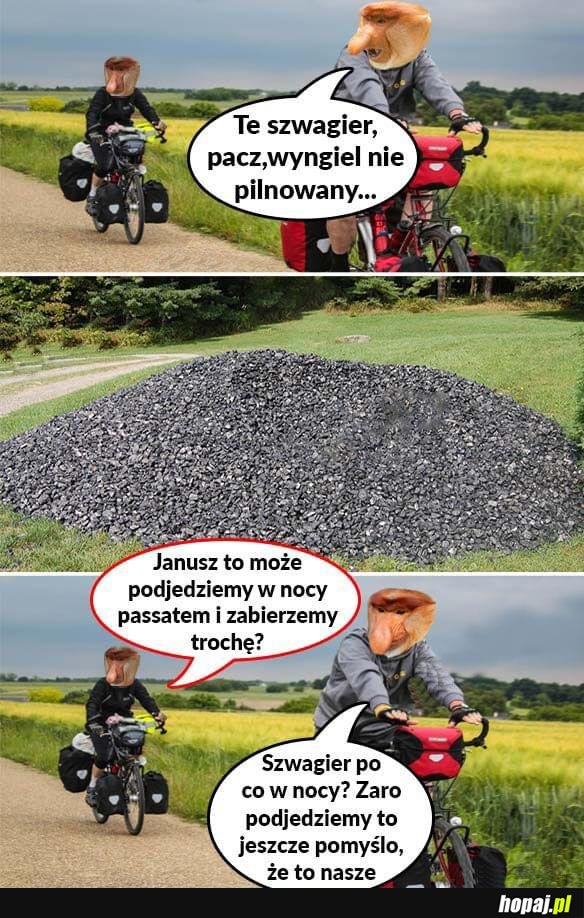 Nie pilnowany węgiel