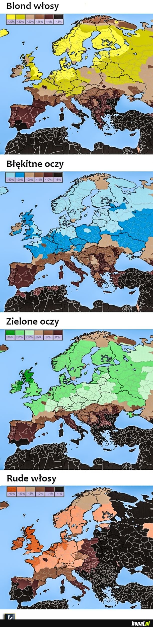 Interesujące dane o Europejczykach...