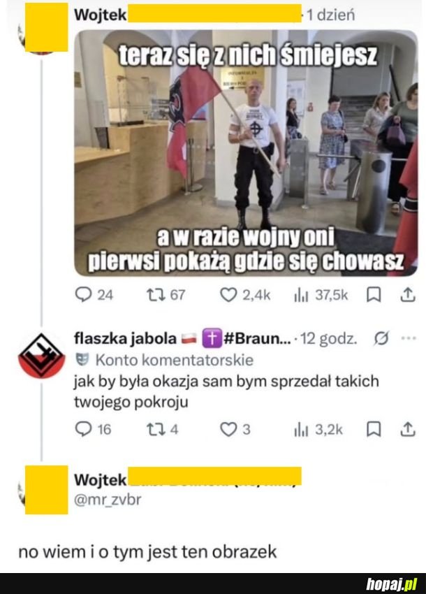 Jak to mówią chińczycy, uderz w stól a debil się odezwie