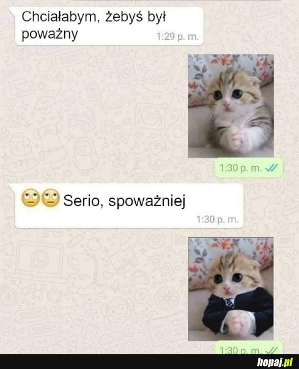 Spoważniał? Spoważniał