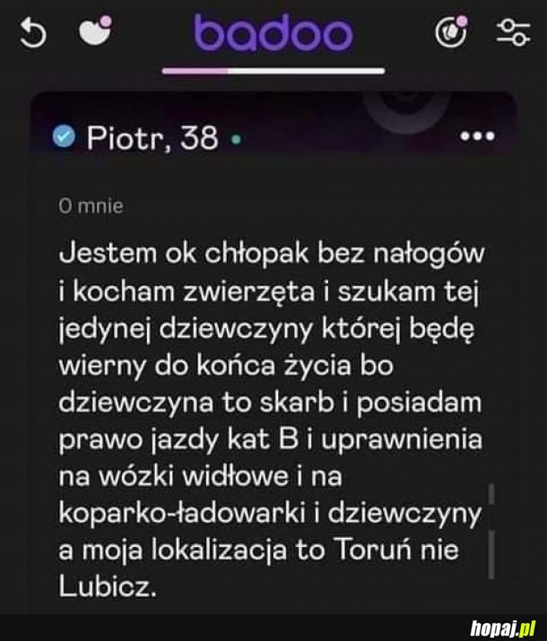 Dobrze ustawiony człowiek, tylko brać