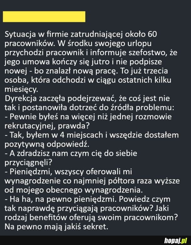 Sekret pracodawców