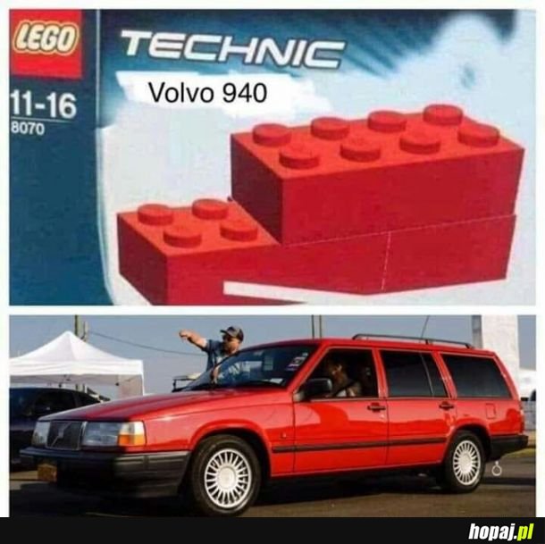 Piękny model Volvo z lego