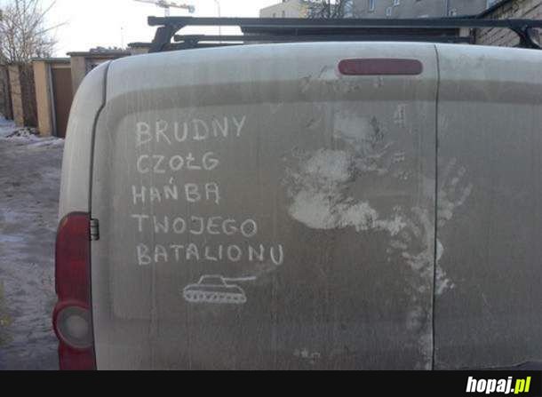 Brudny czołg