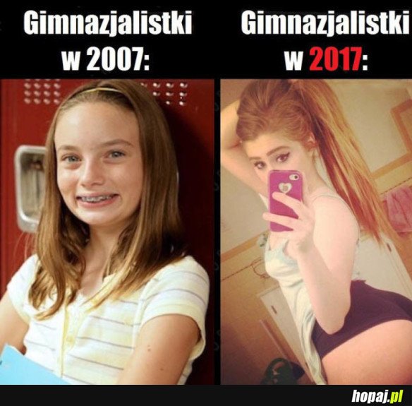 EWOLUCJA GIMNAZJALISTEK