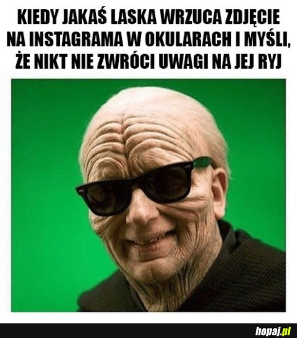 LASKA MYŚLI, ŻE JAK ZAŁOŻY OKULARY TO BĘDZIE PIĘKNA