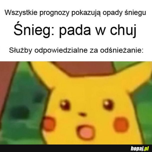 Śnieg i zaskoczenie