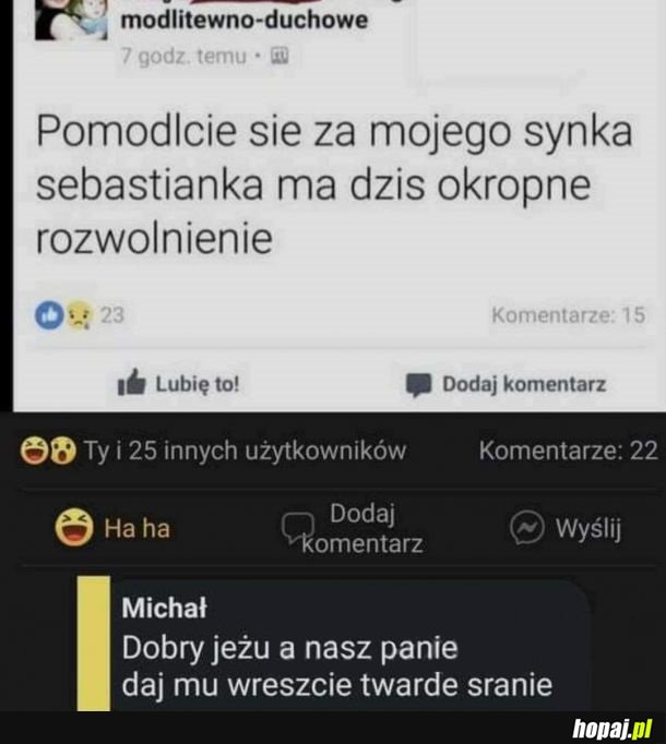 Proszę o modlitwę