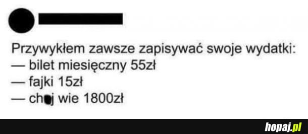 Moje wydatki